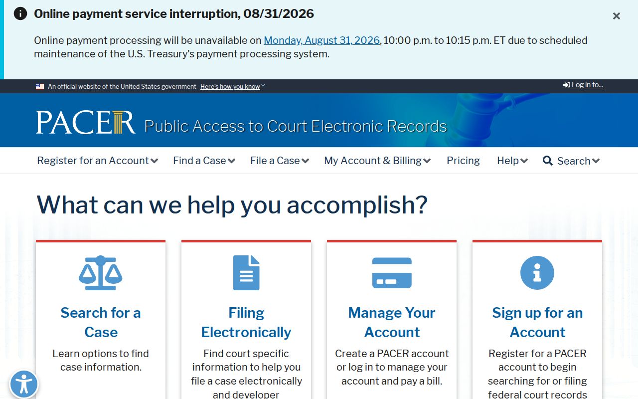 Jefferson County court records separate PACER federal docket source