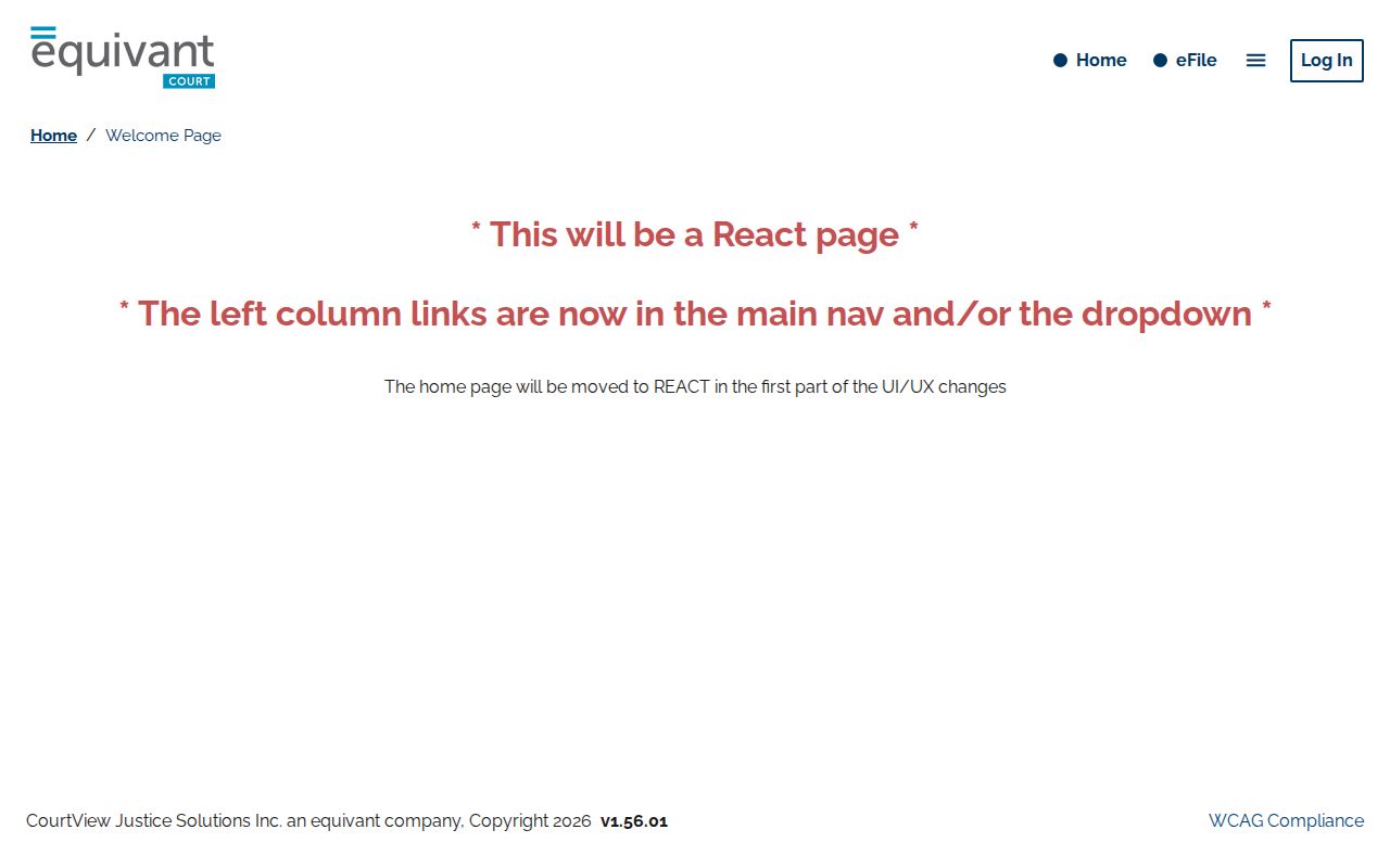 Jefferson County criminal docket Common Pleas eServices landing page