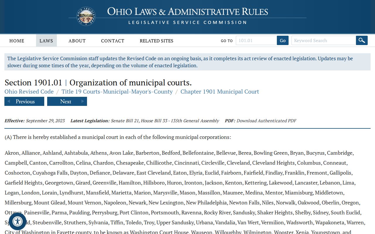 Jefferson County traffic court records municipal court statute source